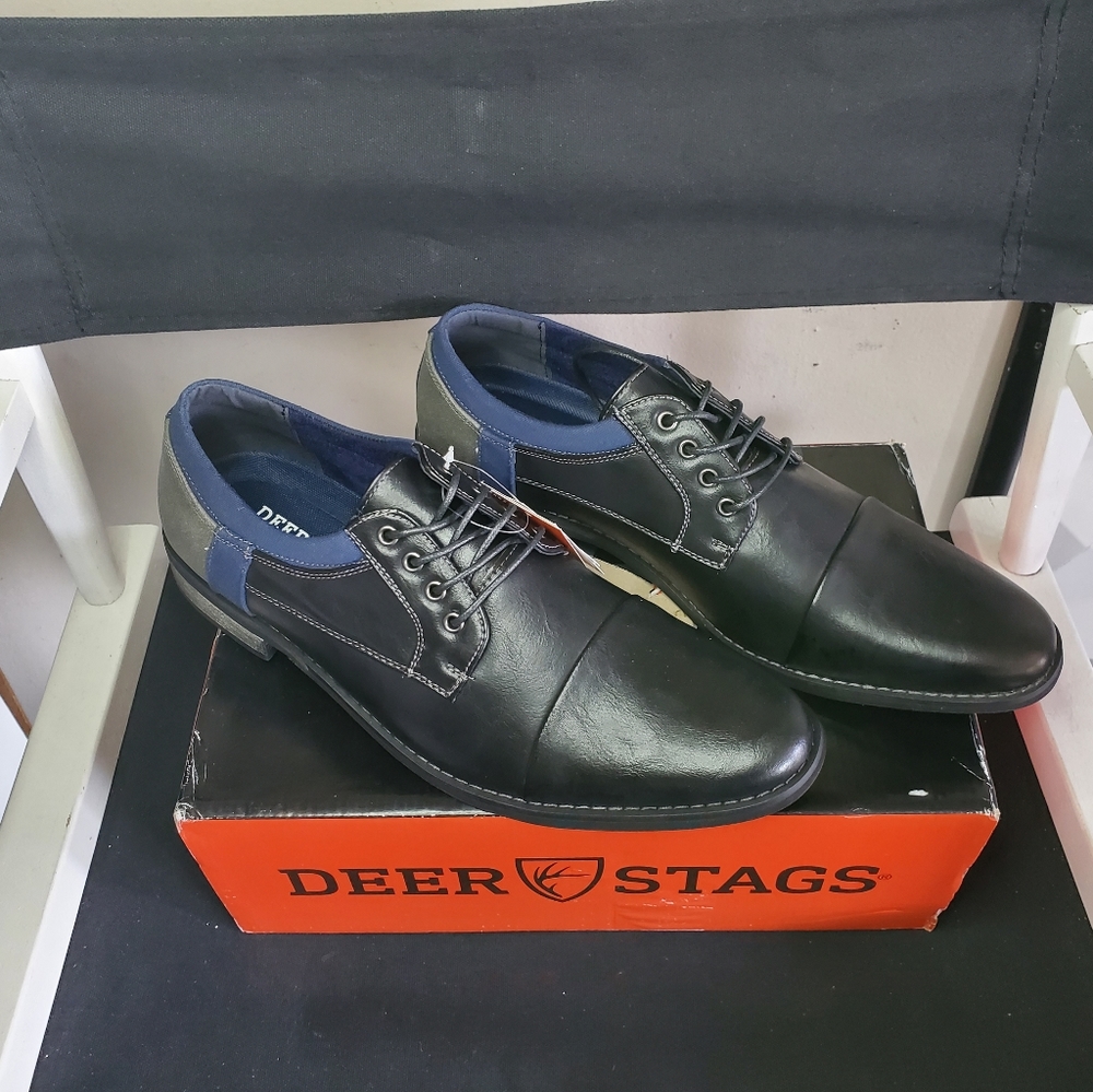 DEER STAGS Mens Truckee Oxford Slip On Loafer 12 W - Picture 3 of 12